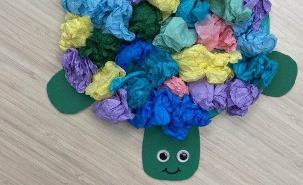 Take and Make: Tissue Paper Turtle