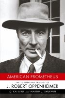 Book Cover:American Prometheus Book Cover