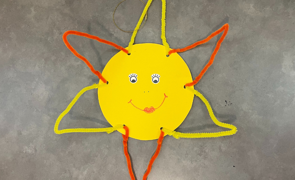 Pipe Cleaner Sun Craft
