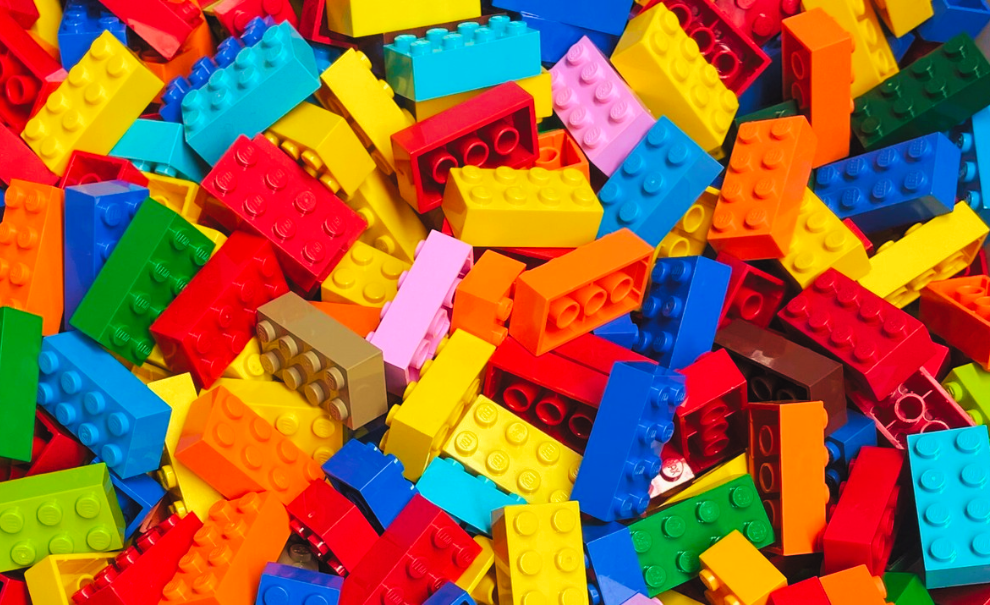 colorful lego bricks