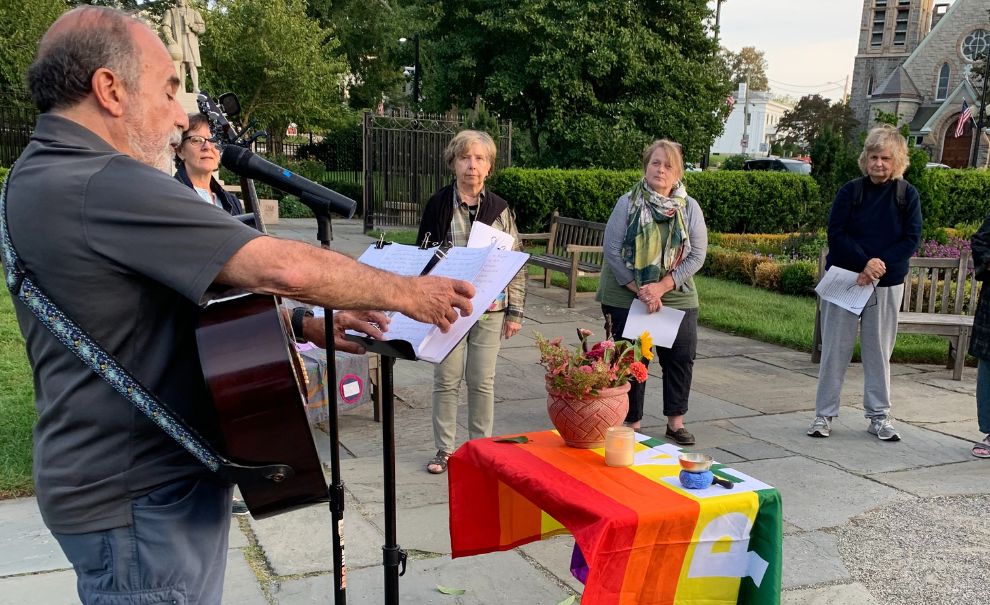 Peace Gathering on Library Esplanade