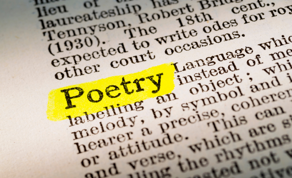 news text with poetry