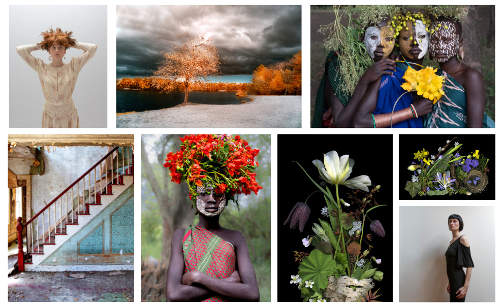 multiple images of portraiture photography