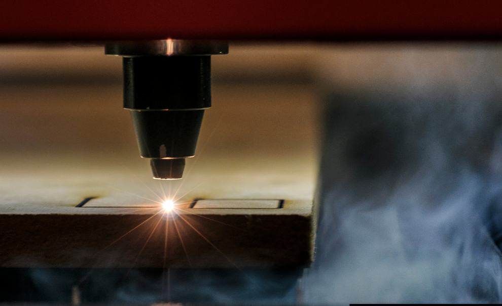 laser printer etching a piece of wood