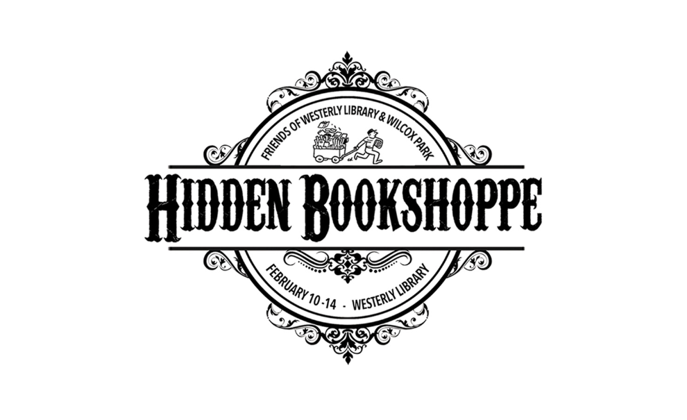 logo with text reading hidden bookshoppe