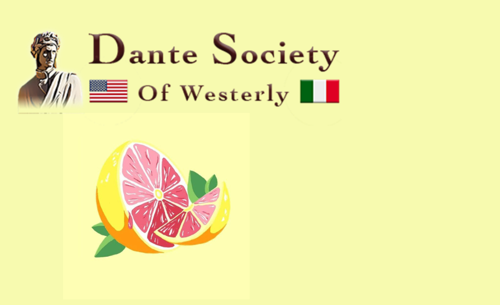 Dante Society logo and Pompelmo Gelato Logo