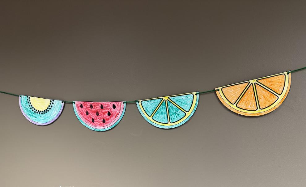 summer fruit garland craft