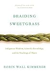 Book Cover:a braided strand of sweetgrass on a white background