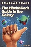 Book Cover:hand putting out the hitchhiker thumb on a outerspace background