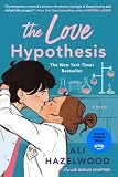 Book Cover:a man and a woman kissing in white lab coats on a blue background