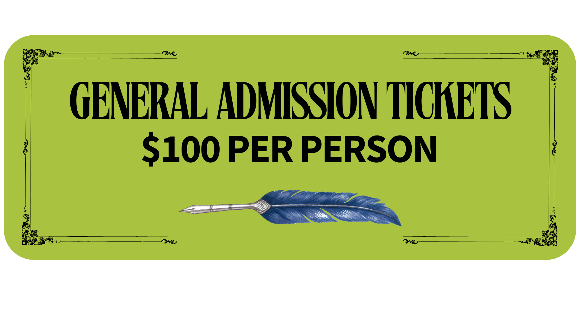 general admission ticket for murder by the book event