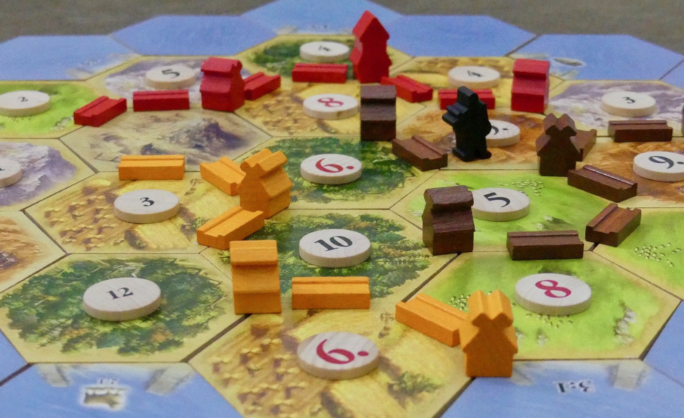 Settlers of Catan game board