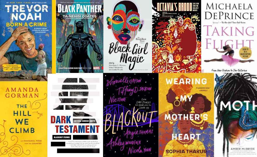 Book covers from Black History Month 2024 Teen Book List