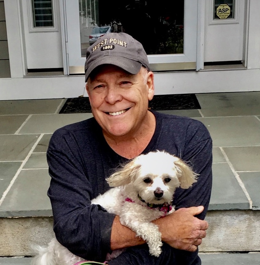 Joe Coduri with his dog