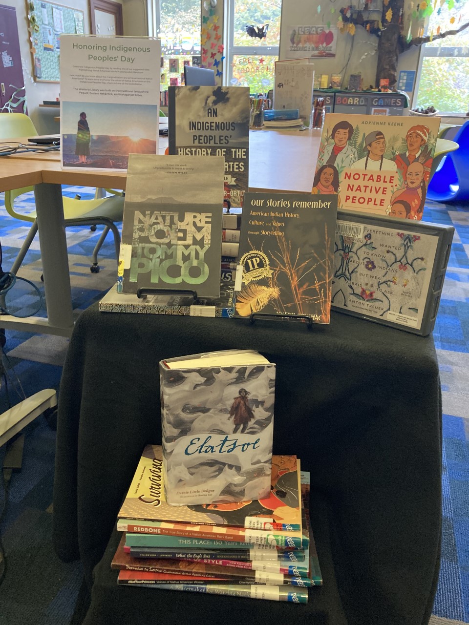 Indigenous Peoples' Day Book display