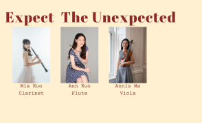 3 images of female musicians holding instruments