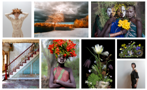 multiple images of portraiture photography