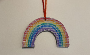 cardboard rainbow craft