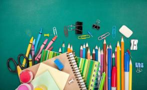 colorful school supplies