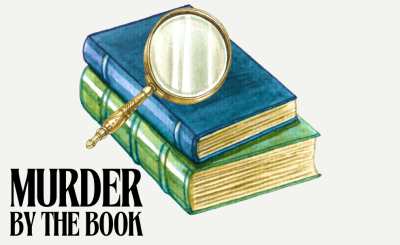 image of book and magnifying glass