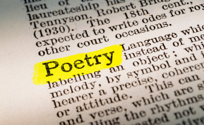 new text with poetry