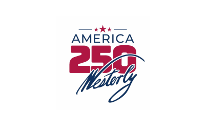 logo text america 250 westerly with red stars