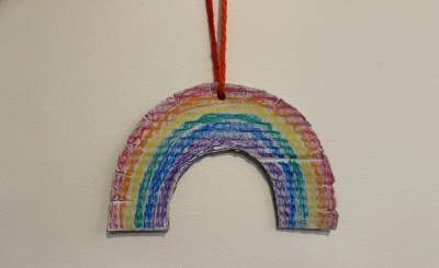 cardboard rainbow craft