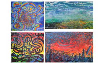 colorful abstract paintings